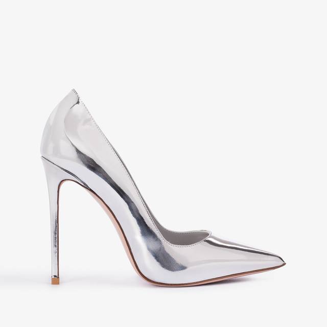 Le Silla Décolleté metallizzata argento Saldi