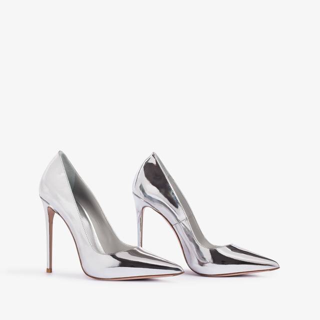 Le Silla Décolleté metallizzata argento Saldi
