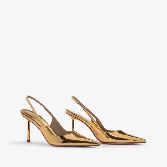 Le Silla Slingback metallizzata oro pepita Hotsell