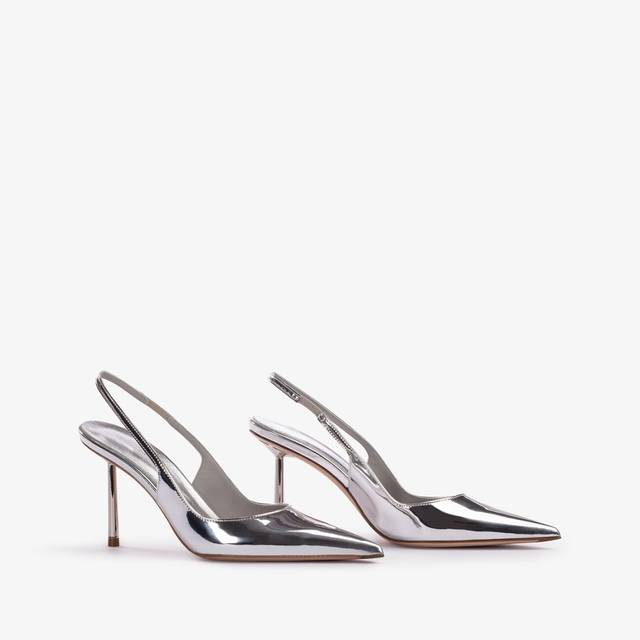 Le Silla Slingback metallizzata argento Vendita Calda