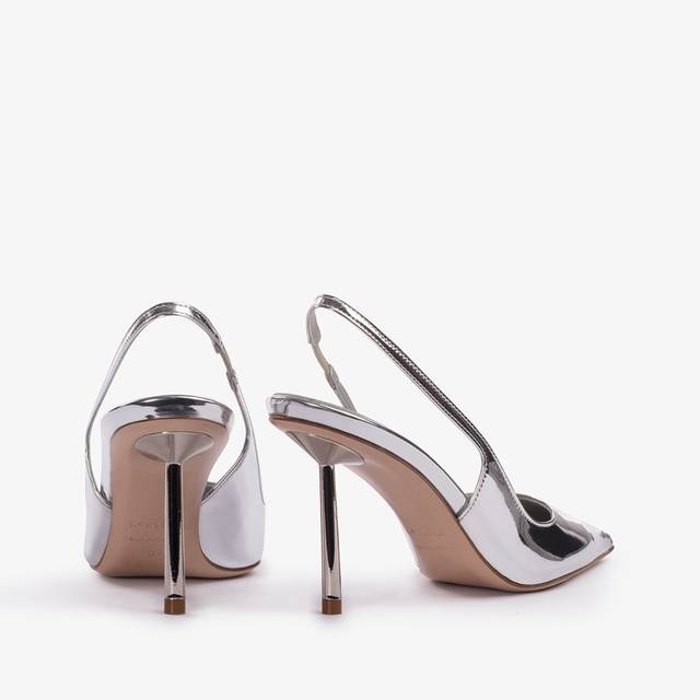 Le Silla Slingback metallizzata argento Vendita Calda