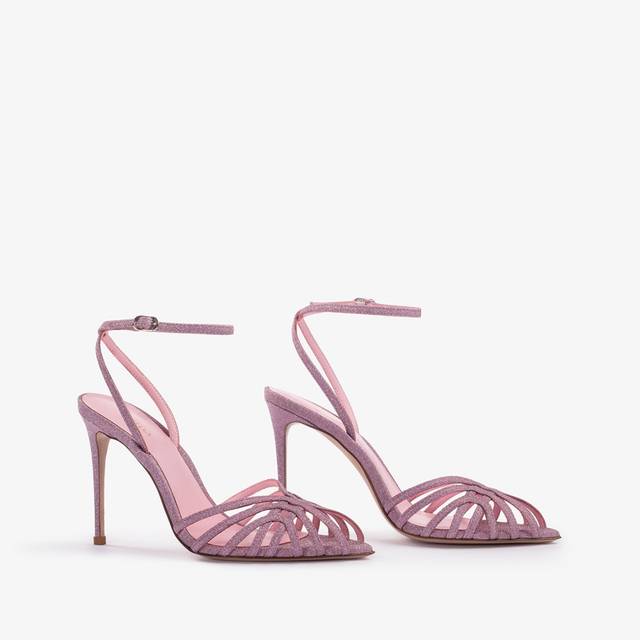 Le Silla Sandalo glitter rosa dea 2025