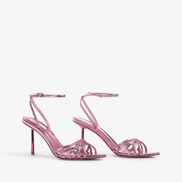 Le Silla Sandalo metallizzato rosa dea Italy