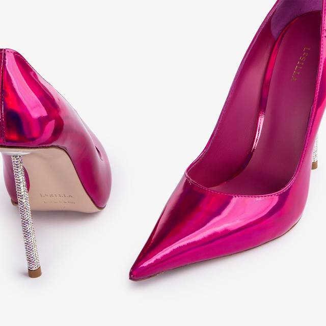 Le Silla Décolleté iridescente fucsia bouganville Promozione