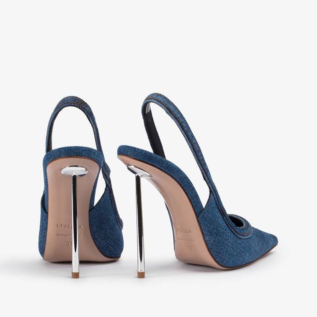 Le Silla Slingback denim blu Spedizione Gratuita