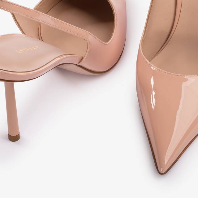 Le Silla Slingback vernice nude skin Shopping Online