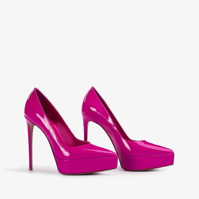 Le Silla Décolleté con plateau vernice fucsia bouganville Presa
