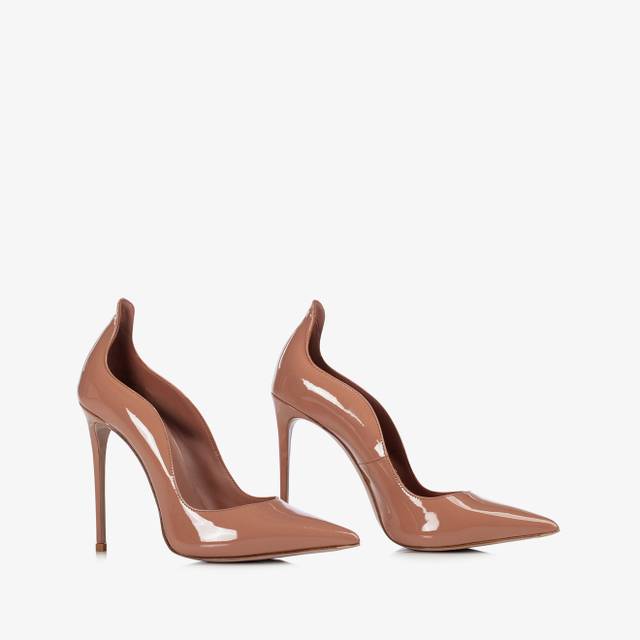 Le Silla Décolleté vernice marrone cake Offerta