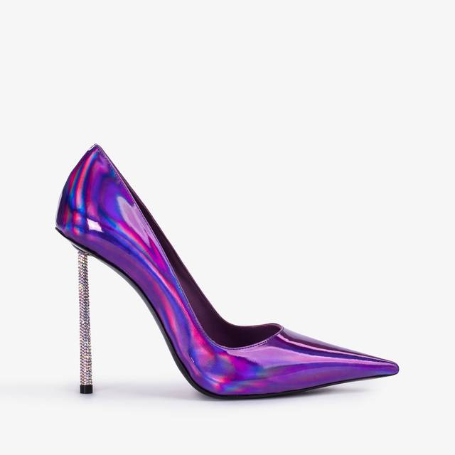 Le Silla Décolleté iridescente viola kamala