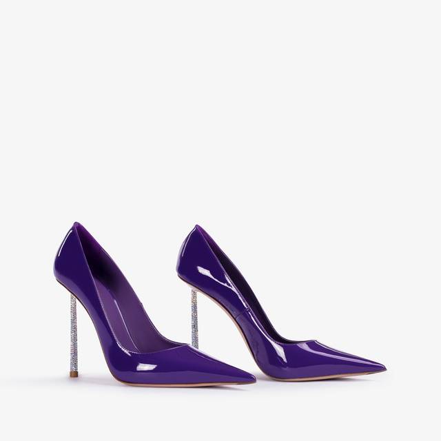 Le Silla Décolleté vernice viola queen Fornitura limitata