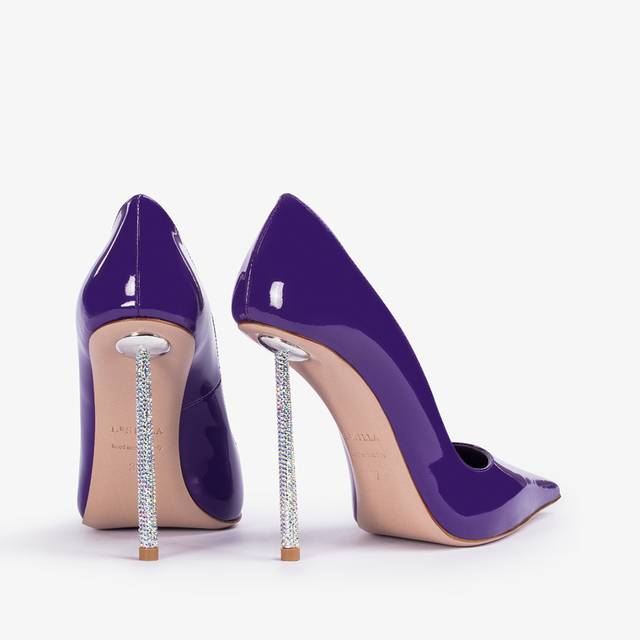 Le Silla Décolleté vernice viola queen Fornitura limitata