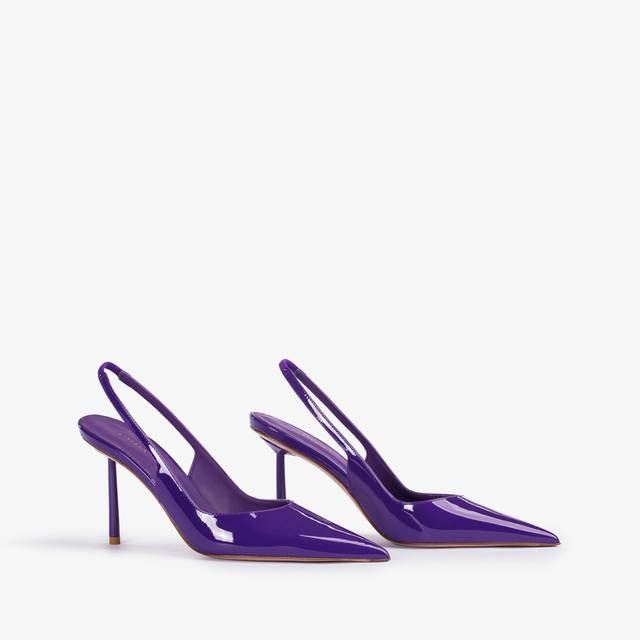 Le Silla Slingback vernice viola queen In Vendita