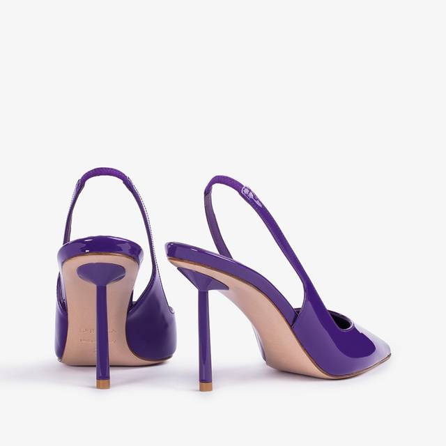 Le Silla Slingback vernice viola queen In Vendita