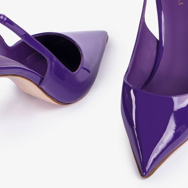 Le Silla Slingback vernice viola queen In Vendita