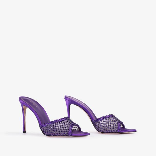 Le Silla Sandalo gioiello rete viola kamala con Cristalli Saldi