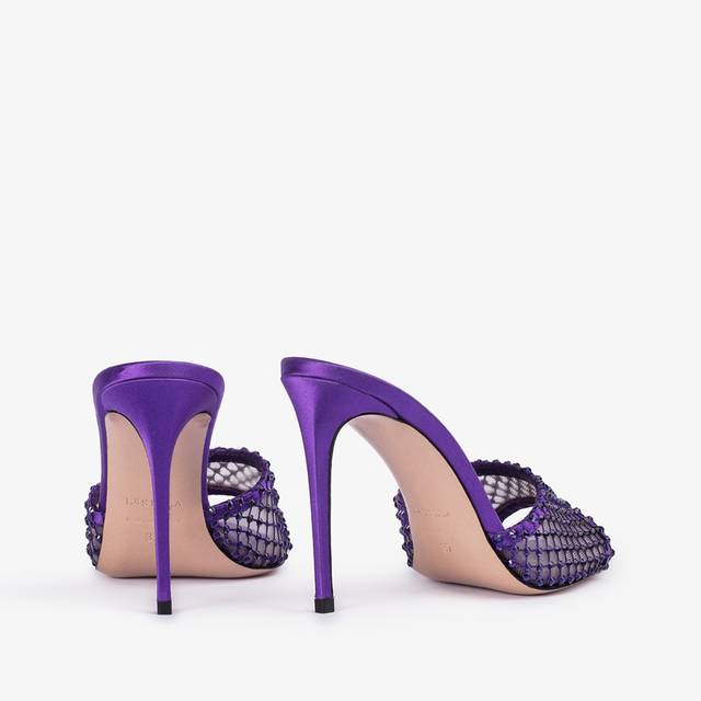 Le Silla Sandalo gioiello rete viola kamala con Cristalli Saldi