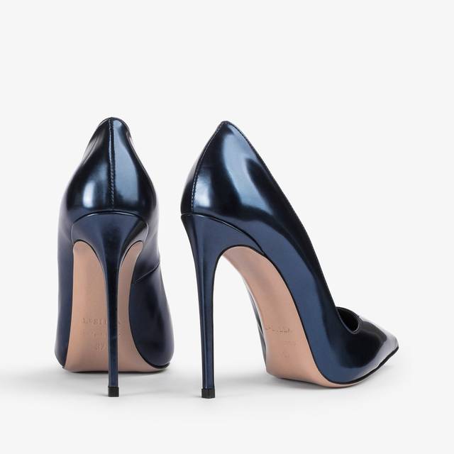 Le Silla Décolleté metallizzata blu danubio Hotsell