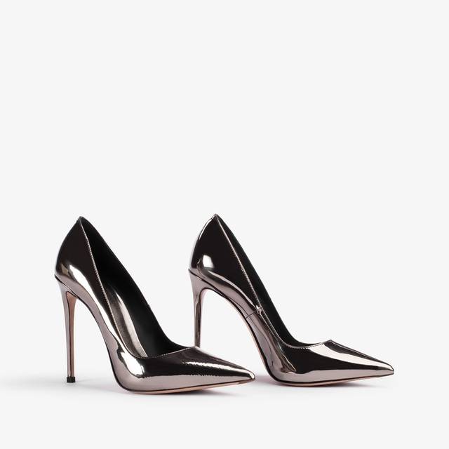 Le Silla Décolleté metallizzata peltro Vendita Calda