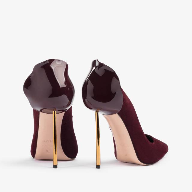 Le Silla Décolleté camoscio rossa cherry Nuova