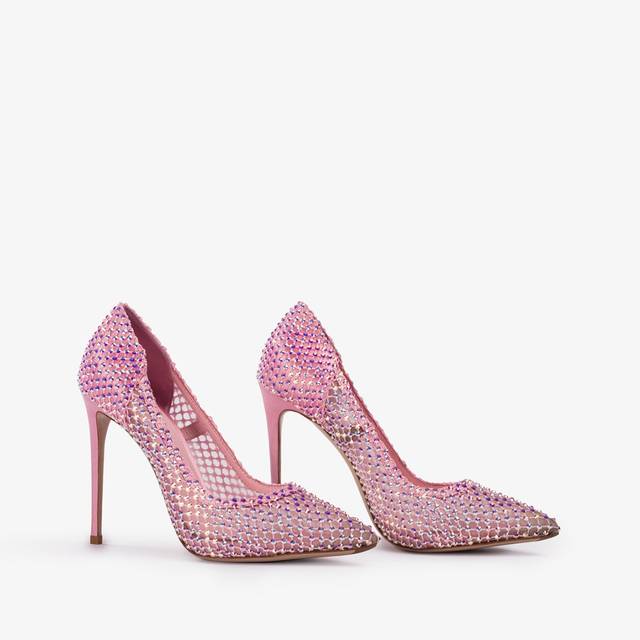 Le Silla Décolleté gioiello rete rosa dea Italia