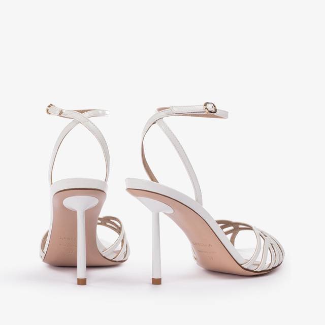 Le Silla Sandalo vernice bianco carta In Linea