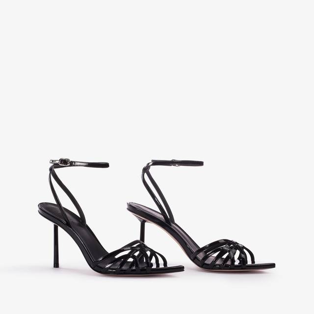 Le Silla Sandalo vernice nero Nuovo