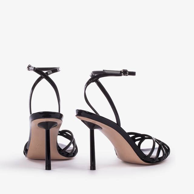 Le Silla Sandalo vernice nero Nuovo