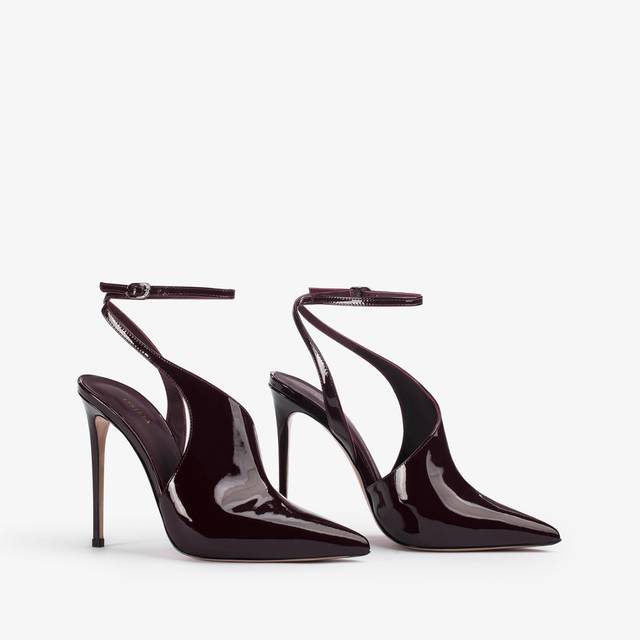 Le Silla Décolleté cut-out vernice rossa cherry Negozi Online