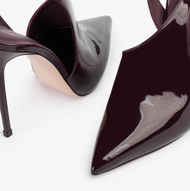 Le Silla Décolleté cut-out vernice rossa cherry Negozi Online