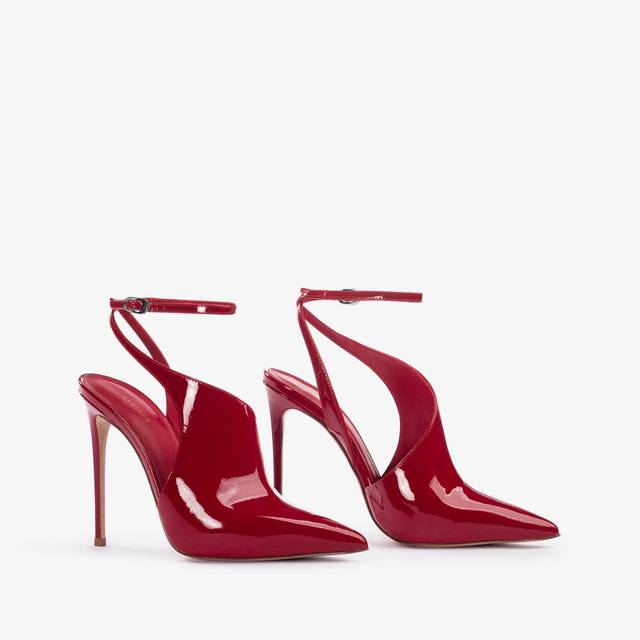 Le Silla Décolleté cut-out vernice rossa Consegna Veloce