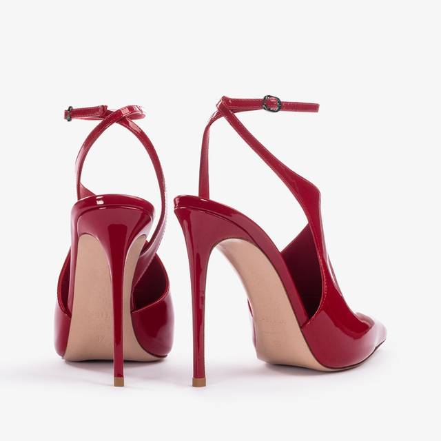 Le Silla Décolleté cut-out vernice rossa Consegna Veloce