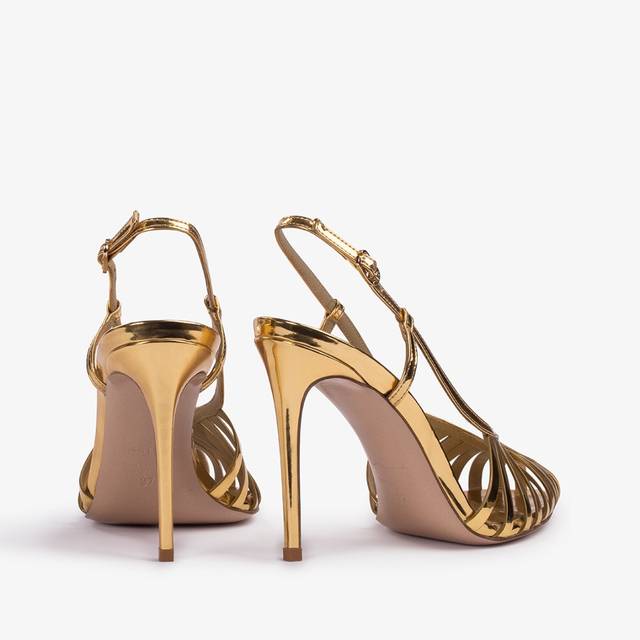 Le Silla Slingback con listini metallizzata oro pepita Hotsell