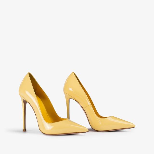 Le Silla Décolleté vernice gialla butter Vendita Calda