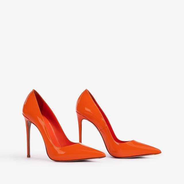 Le Silla Décolleté vernice arancione mandarin Vendita Economica