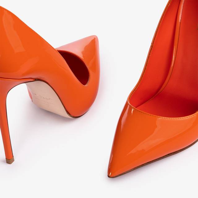 Le Silla Décolleté vernice arancione mandarin Vendita Economica