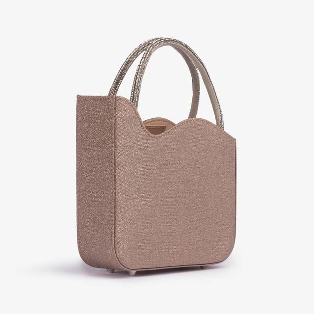 Le Silla Mini bag tessuto glitterato nude skin Negozio