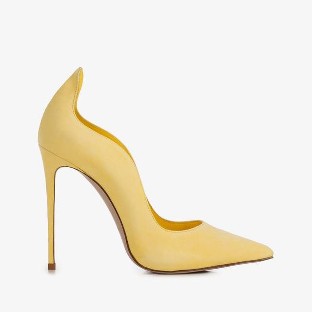 Le Silla Décolleté camoscio gialla butter