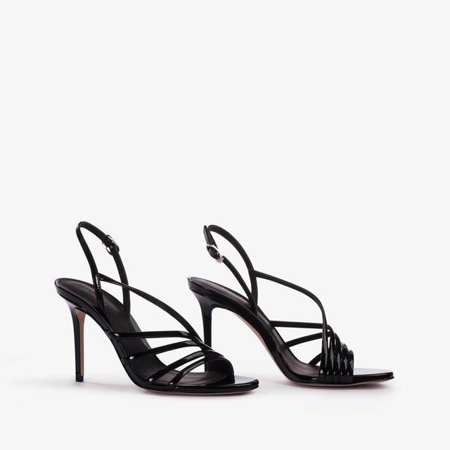 Le Silla Sandalo vernice nero In Linea