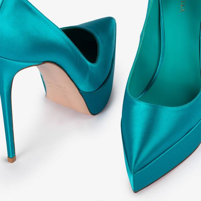 Le Silla Décolleté con plateau raso verde procida Novità