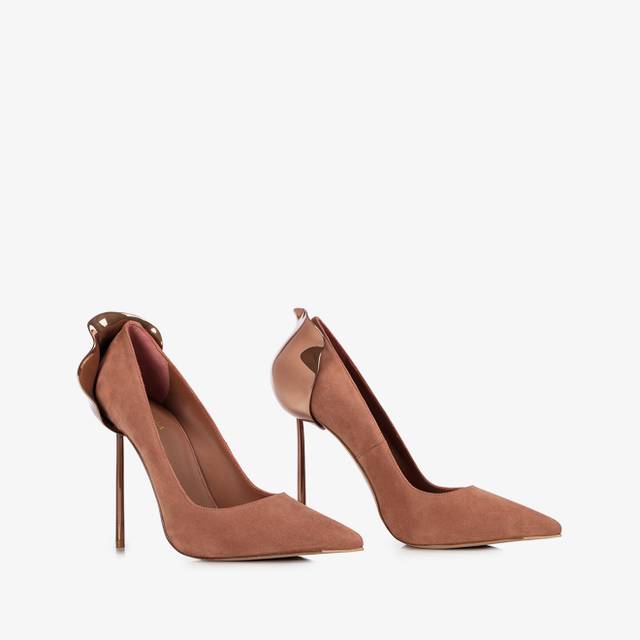 Le Silla Décolleté camoscio marrone cake Online