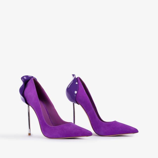Le Silla Décolleté camoscio viola queen Outlet