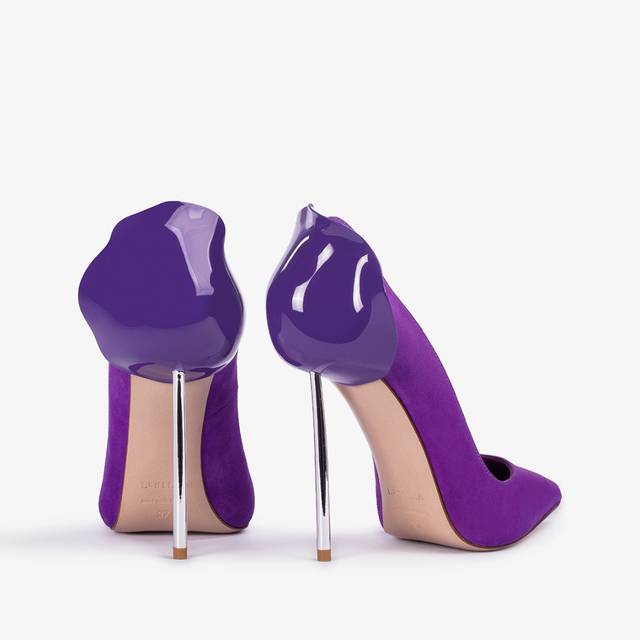Le Silla Décolleté camoscio viola queen Outlet