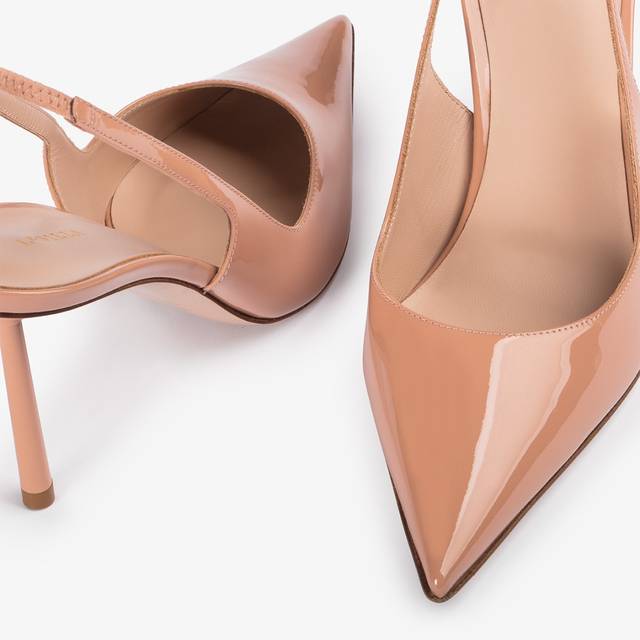 Le Silla Slingback vernice nude phard Economico