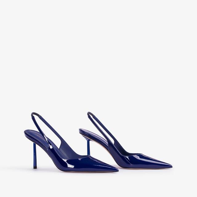 Le Silla Slingback vernice blu lazuli Saldi