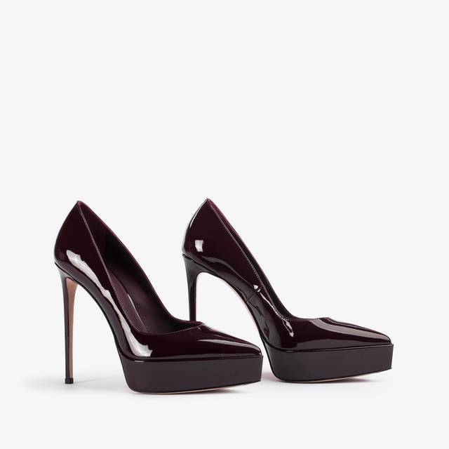 Le Silla Décolleté con plateau vernice rossa cherry Vendita Economica
