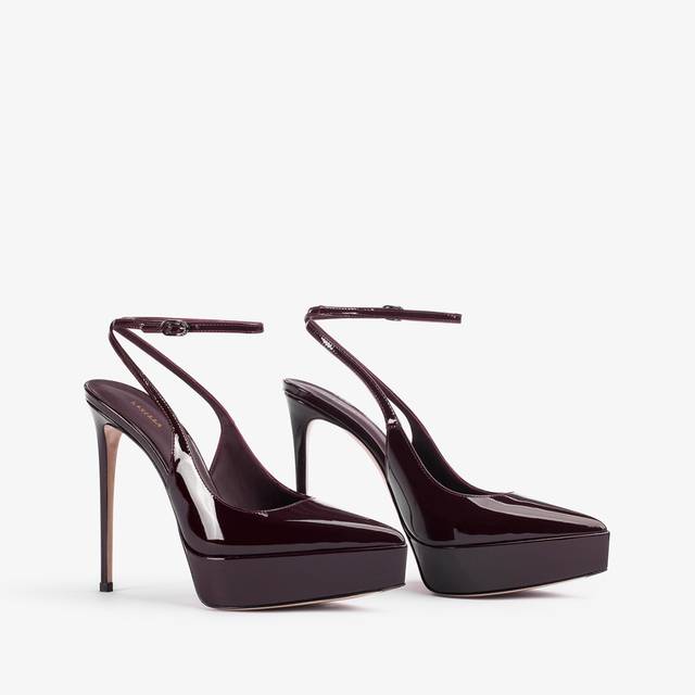 Le Silla Slingback con plateau vernice rossa cherry I Più Venduti
