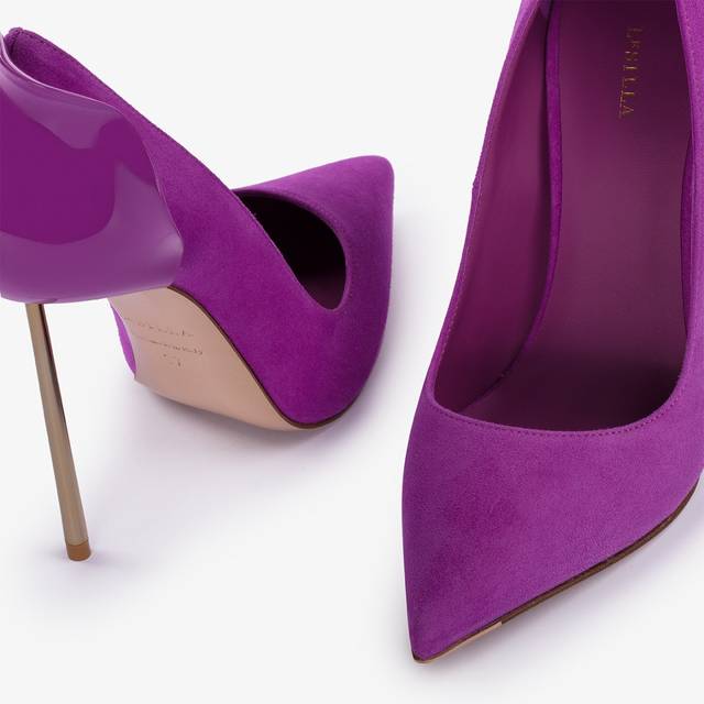 Le Silla Décolleté camoscio lavanda darling Nuova