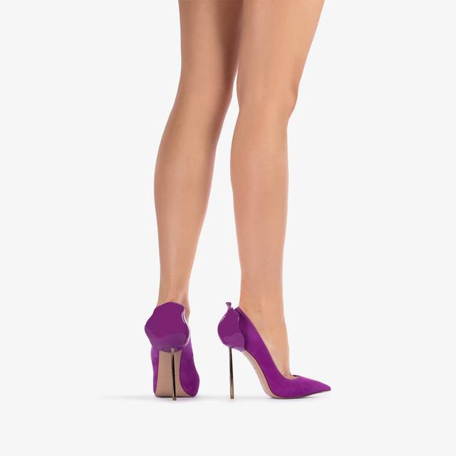 Le Silla Décolleté camoscio lavanda darling Nuova