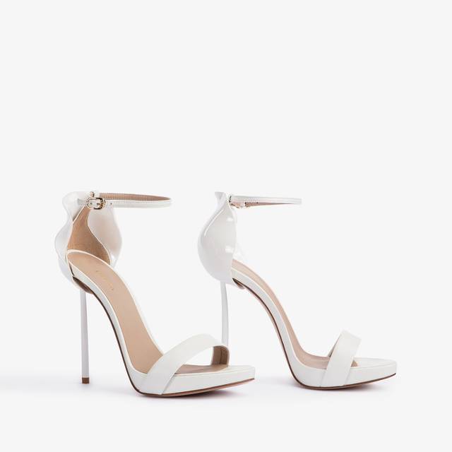 Le Silla Sandalo pelle bianco carta In Linea