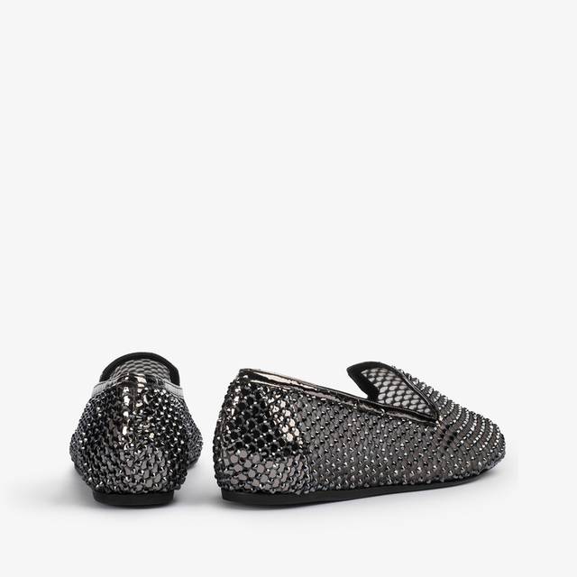 Le Silla Slipper gioiello rete e Cristalli peltro Convenienza